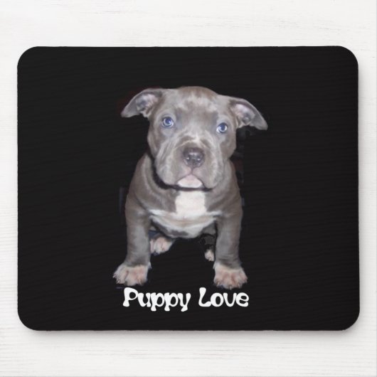 Ik hou van mijn Pit Bull Mousepad Muismat (Voorkant)
