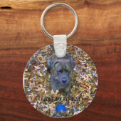 Ik hou van mijn Pit Bull Sleutelhanger (Voorkant)