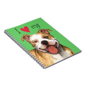 Ik hou van mijn Pit Bull Terrier Notitieboek (Rechterzijde)
