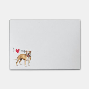 Ik hou van mijn Pit Bull Terrier Post-it® Notes