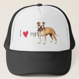 Ik hou van mijn Pit Bull Terrier Trucker Pet