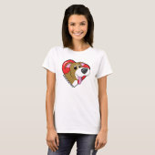 Ik hou van mijn Pit Bull TShirt (Cartoon) (Voorkant volledig)