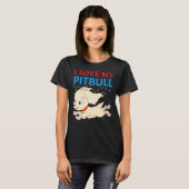 Ik hou van mijn Pitbull 19 T-shirt (Voorkant volledig)