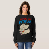 Ik hou van mijn Pitbull 19 Trui (Voorkant volledig)