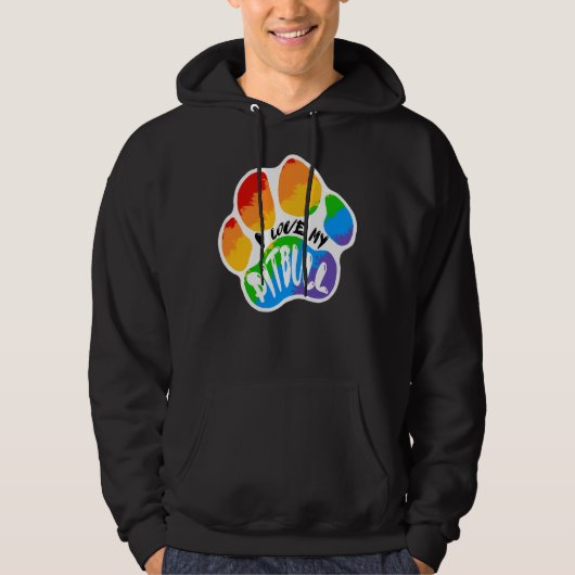 Ik hou van mijn Pitbull 2 Hoodie (Voorkant)