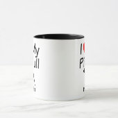 Ik hou van mijn Pitbull Dog Mok (Midden)