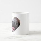 Ik hou van mijn pitbull hond aangepaste foto koffiemok (Center)