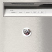 Ik hou van mijn pitbull hond aangepaste foto magneet (Insitu (Vaatwasser))