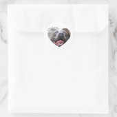 Ik hou van mijn pitbull hond aangepaste foto ronde sticker (Tas)