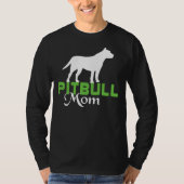 Ik hou van mijn pitbull mam scoop t-shirt (Voorkant)