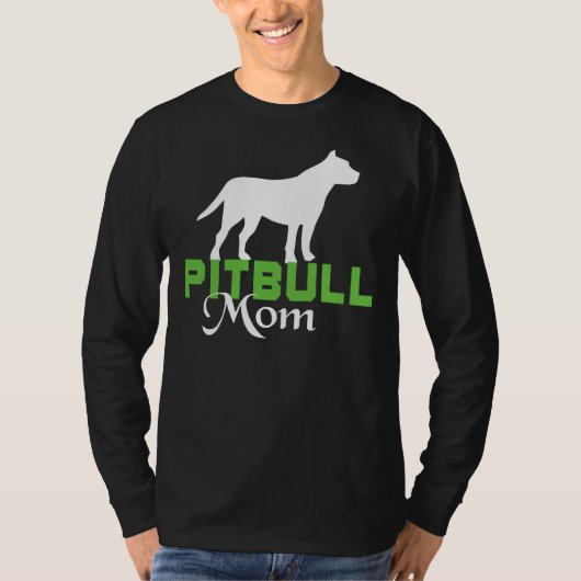 Ik hou van mijn pitbull mam scoop t-shirt (Voorkant)