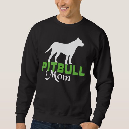 Ik hou van mijn pitbull mam scoop trui (Voorkant)