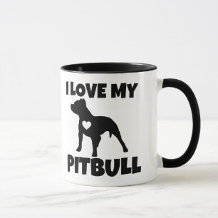 Ik hou van mijn Pitbull Mok