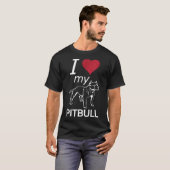 Ik hou van mijn Pitbull T-shirt (Voorkant volledig)