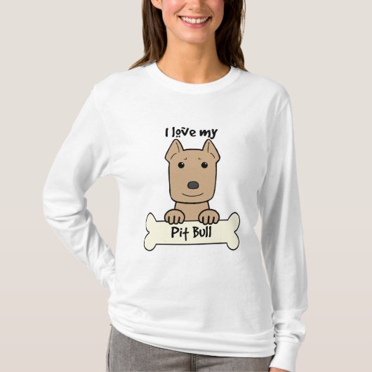 Ik hou van mijn Pitbull T-shirt (Voorkant)