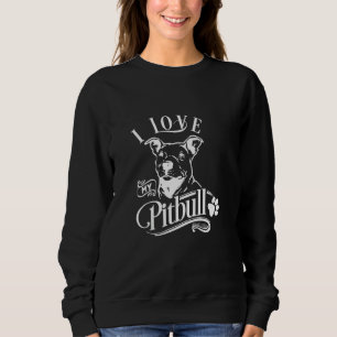 Ik hou van mijn Pitbull T-Shirt I Animal Pet Paw D