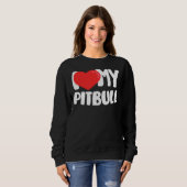 Ik hou van mijn Pitbull Trui (Voorkant volledig)