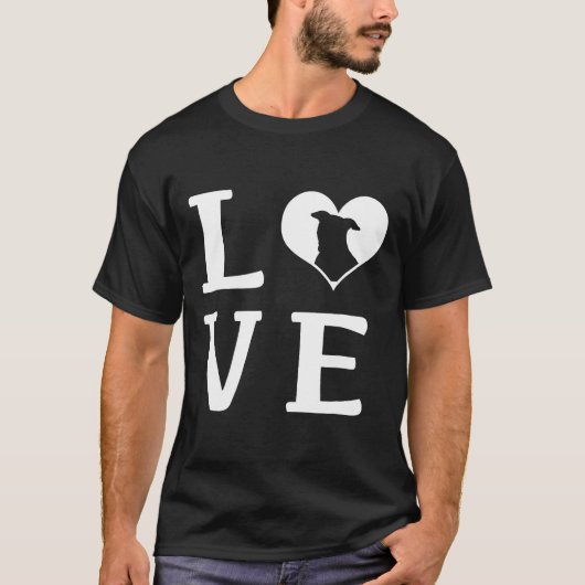 Ik hou van mijn Pitbull Tshirt (Voorkant)