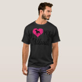 Ik hou van mijn pitbull vrouwen ontspannen fit t-shirt (Voorkant volledig)