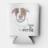 Ik hou van mijn Pittie Beer Cooler (Voorkant)