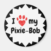 Ik hou van mijn Pixie-Bob Cat Magneet (Voorkant)