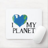 Ik hou van mijn planeet muismat (Met muis)
