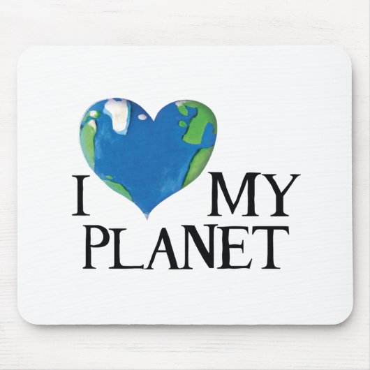 Ik hou van mijn planeet muismat (Voorkant)