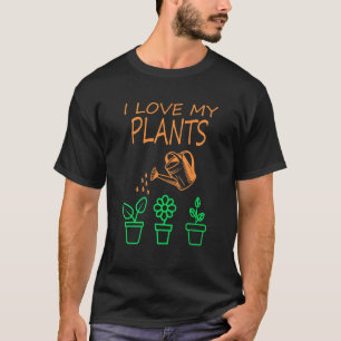 Ik hou van mijn Planten Gardening Greenhouse Nurse T-shirt