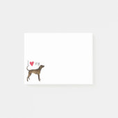 Ik hou van mijn Plott Hond Post-it® Notes (Voorkant)