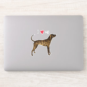 Ik hou van mijn Plott Hound Vinyl Sticker