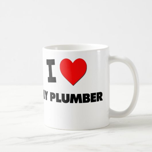 Ik hou van Mijn Plumber Koffiemok (Rechts)