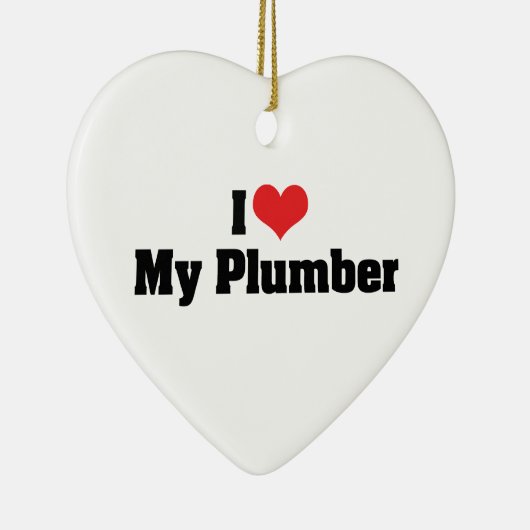 Ik hou van mijn Plumber Ornament (Rechts)