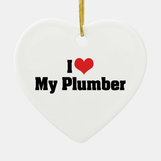 Ik hou van mijn Plumber Ornament (Voorkant)