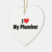 Ik hou van mijn Plumber Ornament (Links)