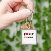 Ik hou van mijn Plumber Sleutelhanger (Hand)