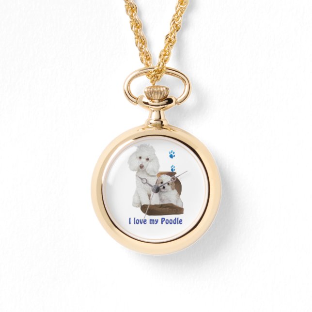 Ik hou van mijn poedel horloge (Voorkant)