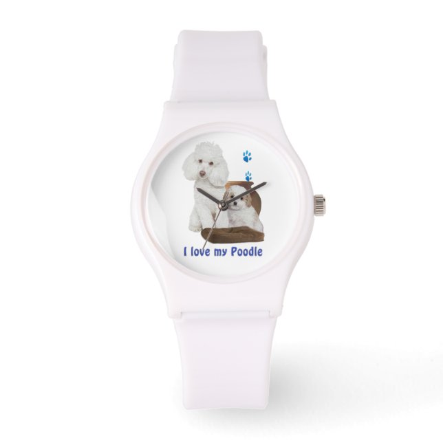 Ik hou van mijn poedel horloge (Voorkant)