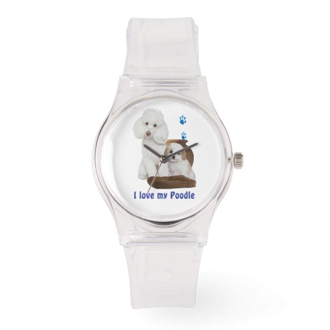 Ik hou van mijn poedel horloge (Voorkant)