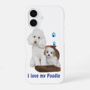 Ik hou van mijn poedel iPhone 16 hoesje