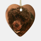 Ik hou van mijn poedel keramisch ornament (Rechts)