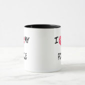 Ik hou van mijn poedel mok (Midden)