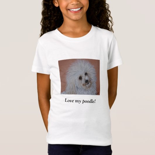 Ik hou van mijn poedel! T-shirt (Voorkant)