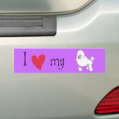 Ik hou van mijn poel bumpersticker (Op auto)