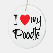 Ik hou van mijn poel keramisch ornament (Links)