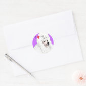 Ik hou van mijn poel ronde sticker (Envelop)
