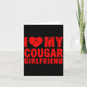 Ik hou van mijn poema-vriendin Hart Valentijnsdag  Kaart