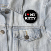 Ik hou van mijn poesje ronde button 5,7 cm (In situ)