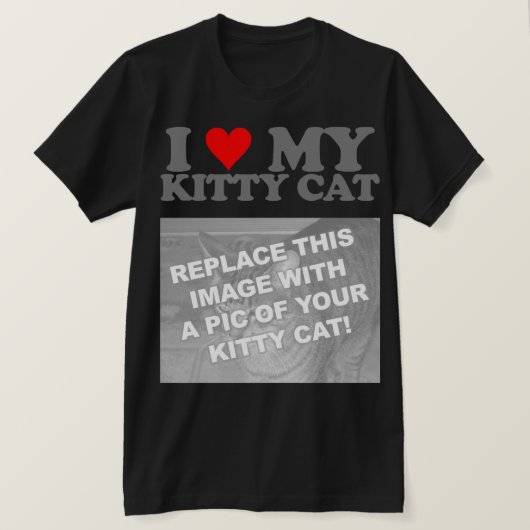 Ik hou van mijn poesje t-shirt (Design voorkant)