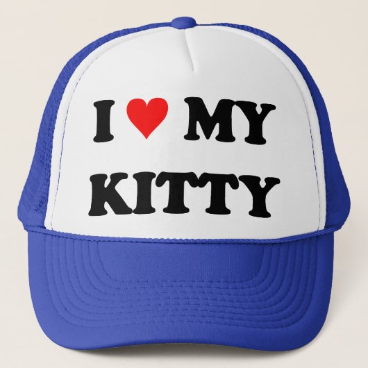 Ik hou van mijn poesje trucker pet (Voorkant)