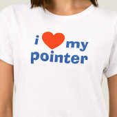 Ik hou van mijn pointer-Tanktop T-shirt
